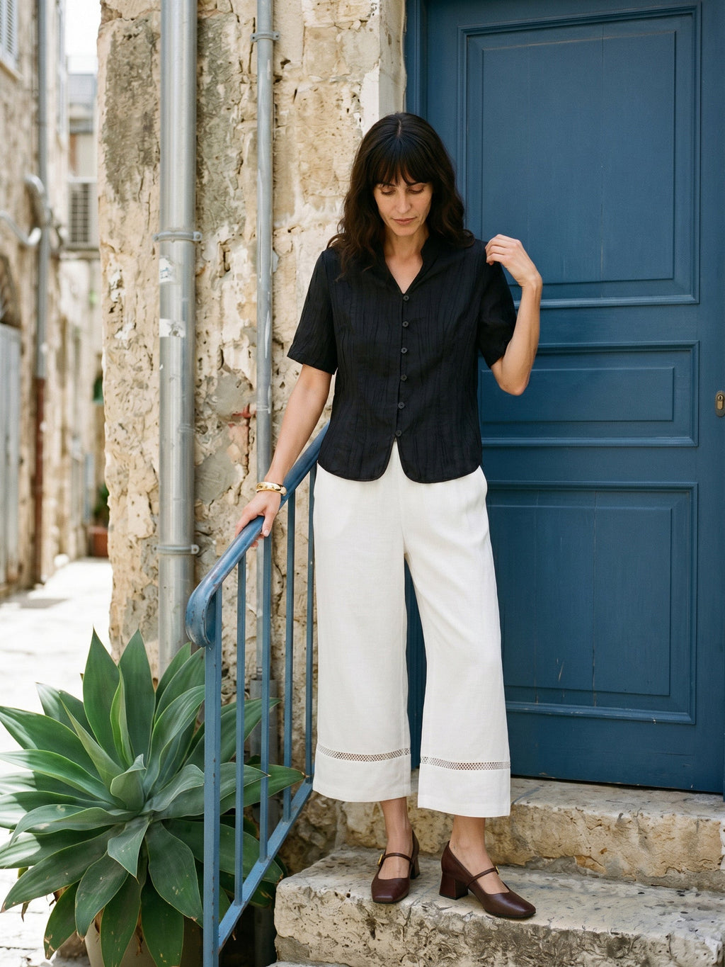 Lyocell Textured Stand Collar Shirt Jacket PHILIPPA