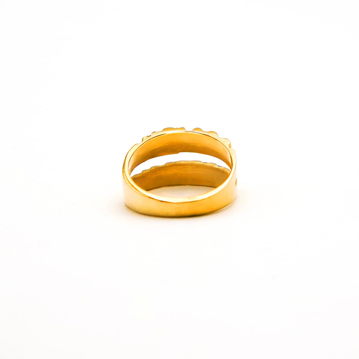 Ribbed Double Band Ring | Matata