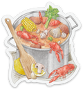 Crawfish Boil Die Cut Sticker
