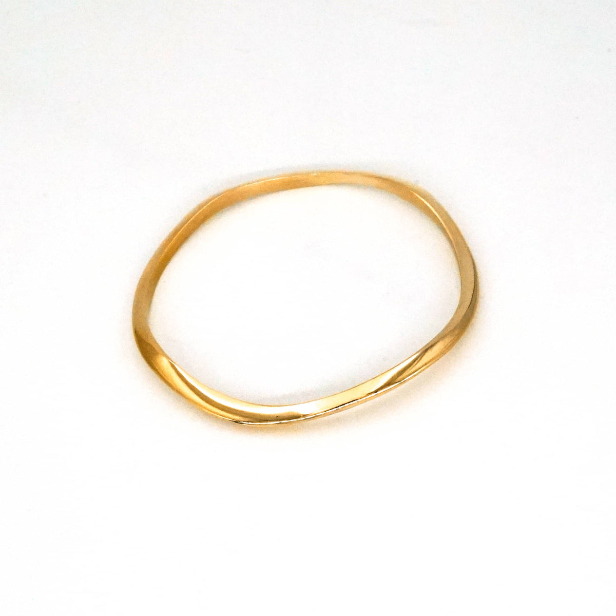 Irregular Curve Brass Bangle | Miji