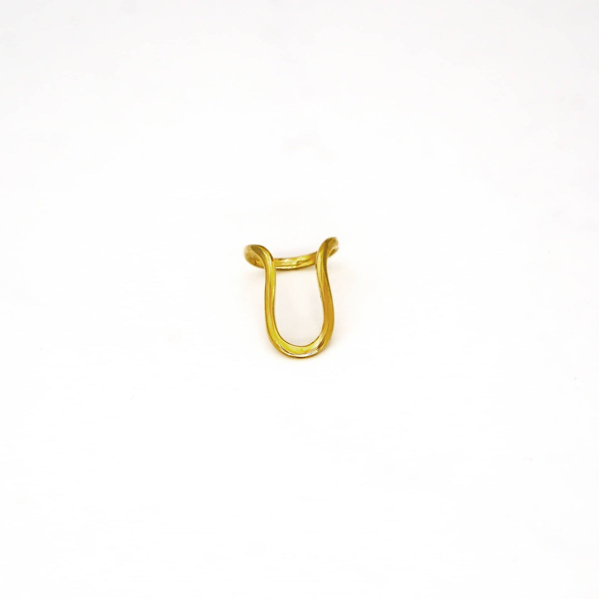U-Shaped Wire Brass Ring | Mila
