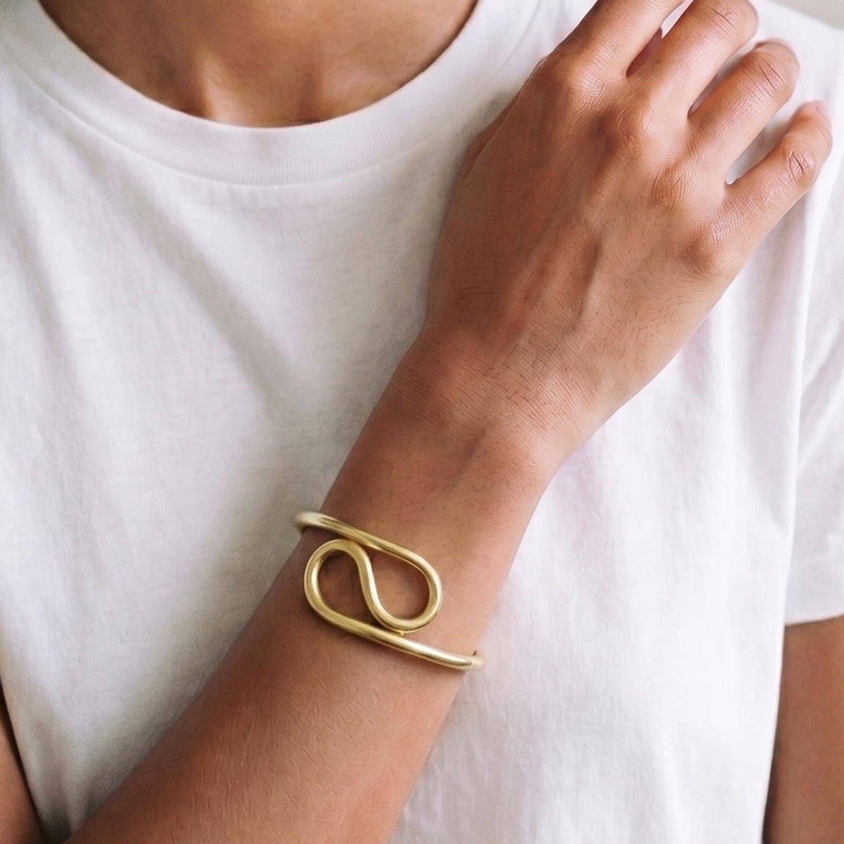 Spiral Wrap Brass Bracelet | Milele