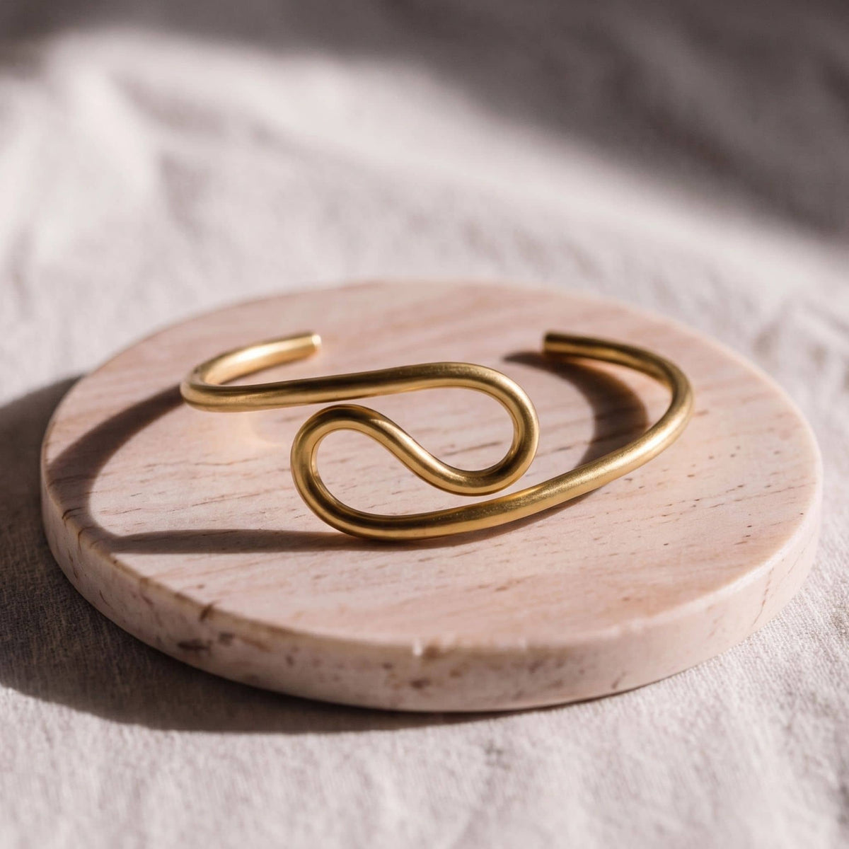 Spiral Wrap Brass Bracelet | Milele