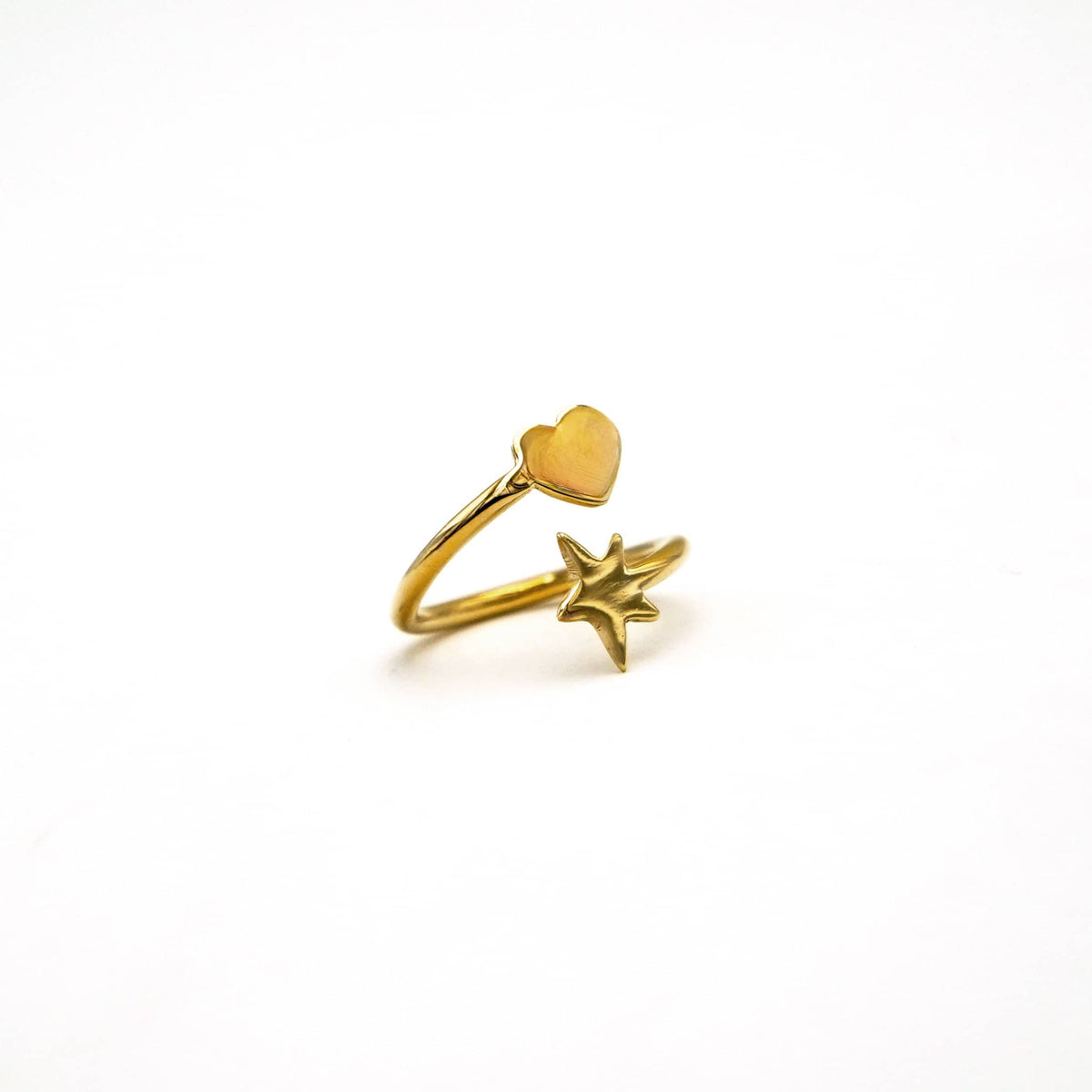 Star and Heart Wrap Ring | Mira