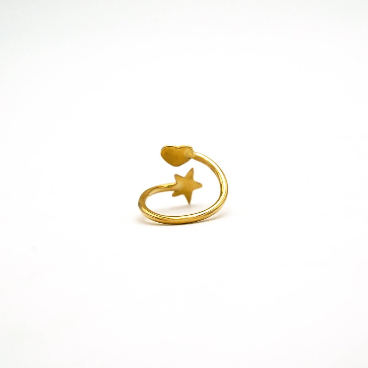 Star and Heart Wrap Ring | Mira