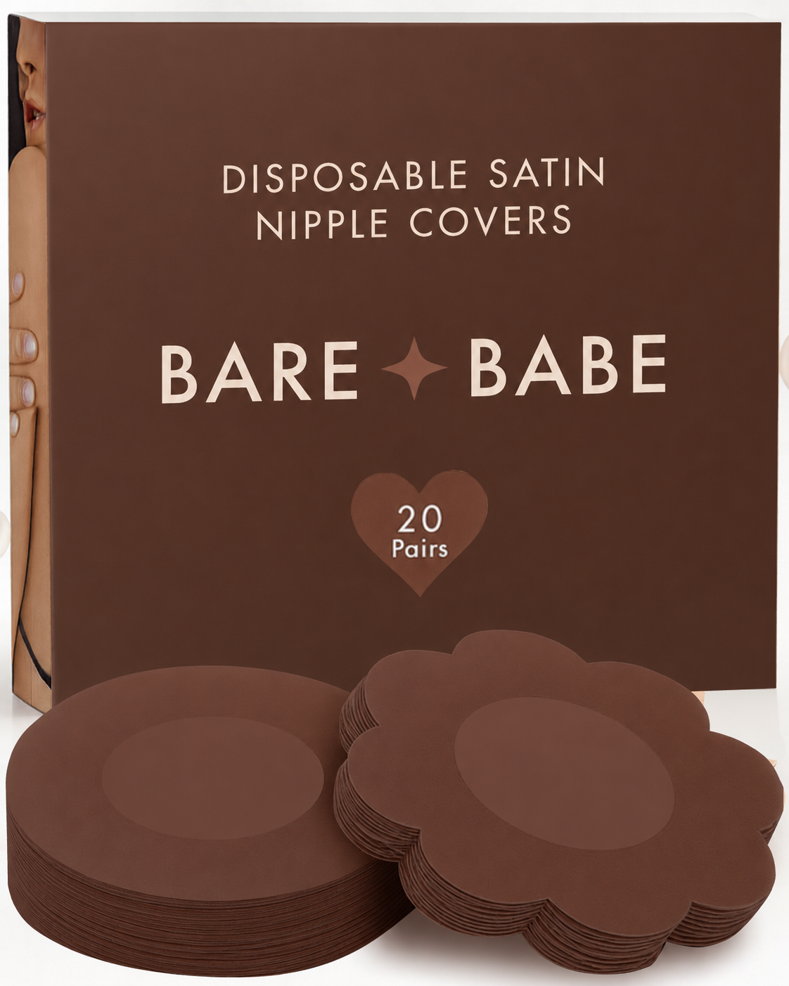 Satin Nipple Pasties - 20 Pairs