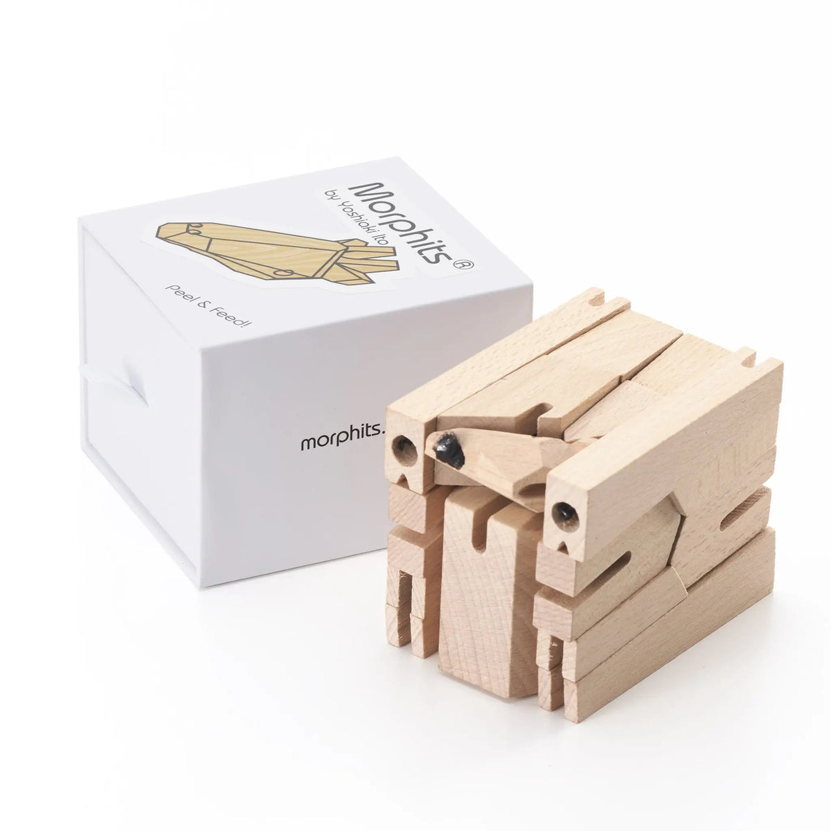 Morphits® Modern Wooden Giraffe Decor – Interactive Puzzle & Art Piece