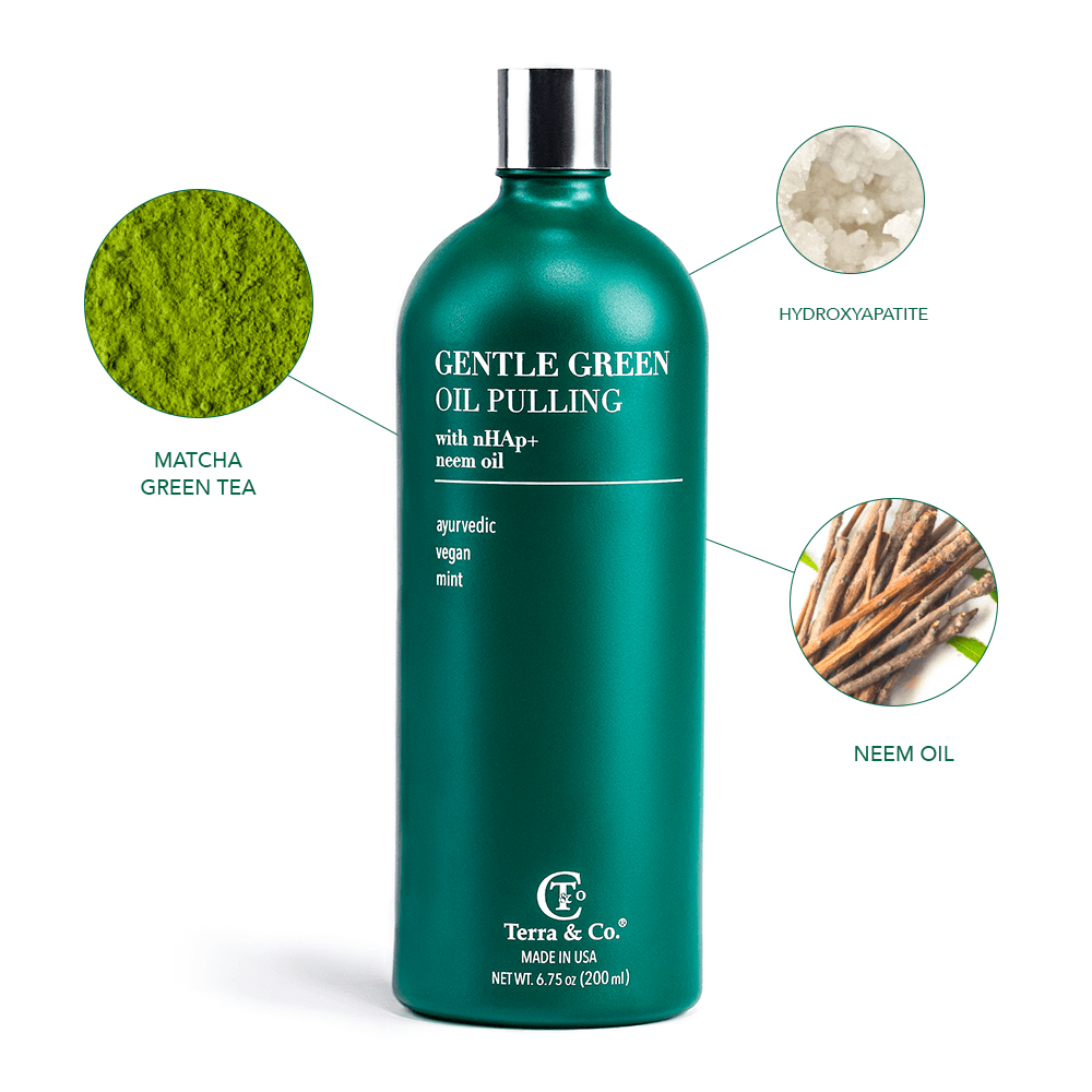 Gentle Oil Pulling + Stainless Steel Tongue Scraper Bundle