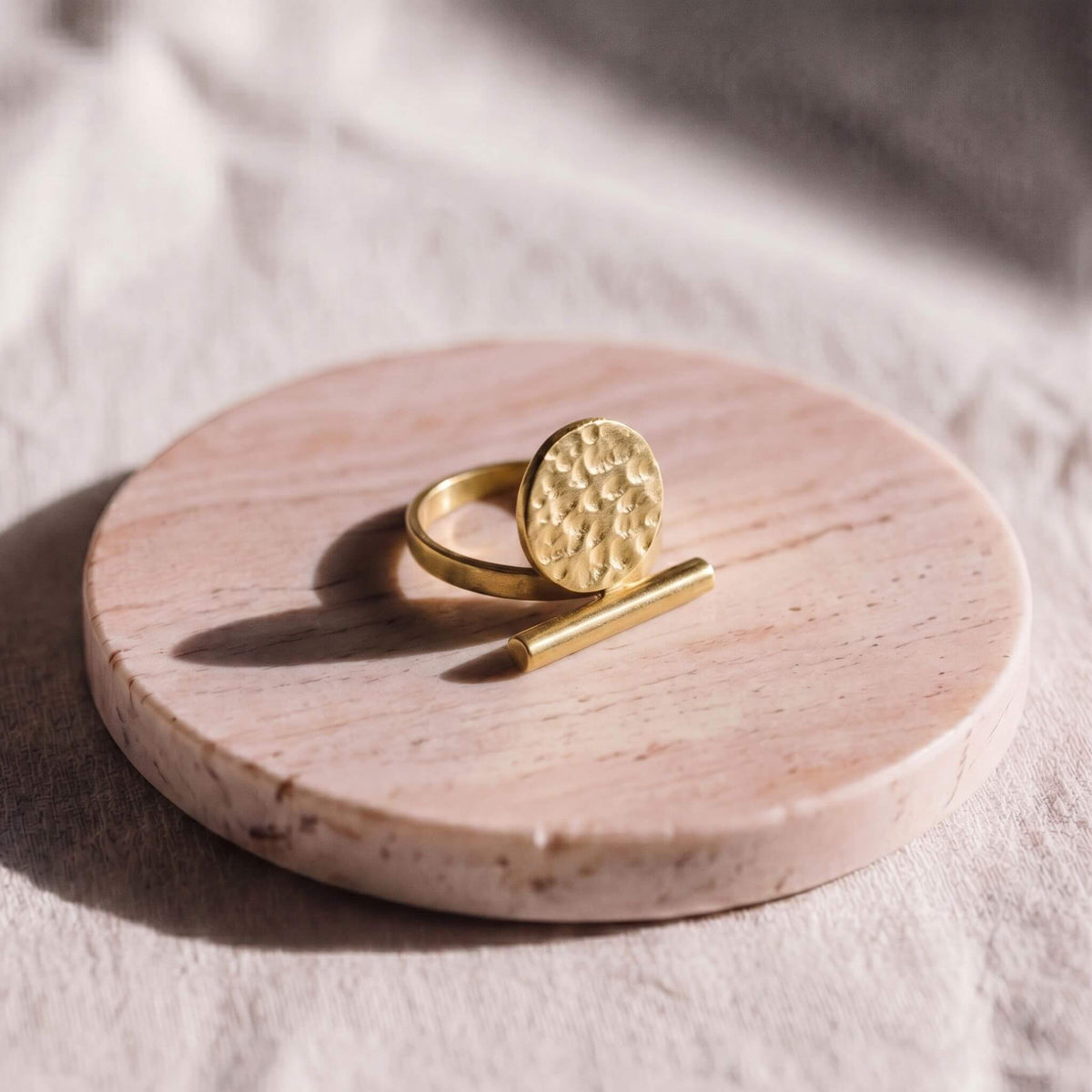Hammered Open Ring | Nuru