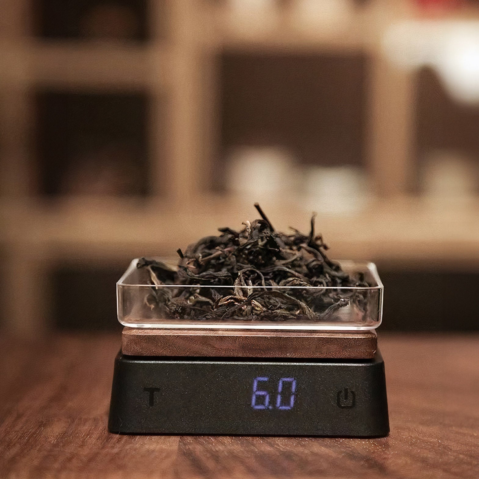 Solid Wood Electronic Scale for Tea and Coffee