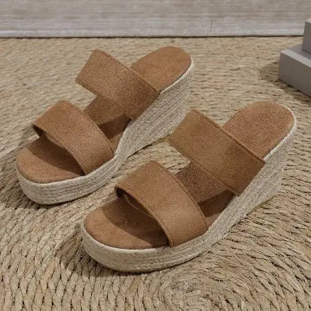 Women's Open Toe Platform Wedge Sandals | Boho Style