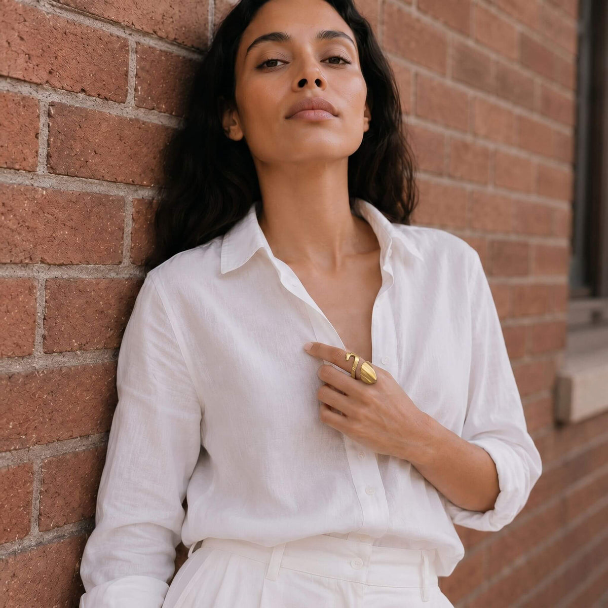 Open Wrap Crossover Ring | Mau