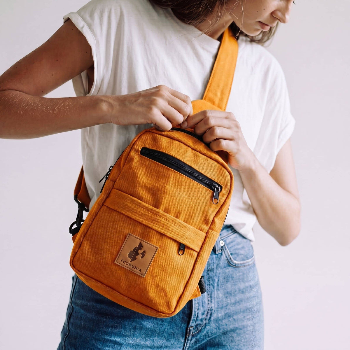 Large Canvas Crossbody Sling Bag | Umoja