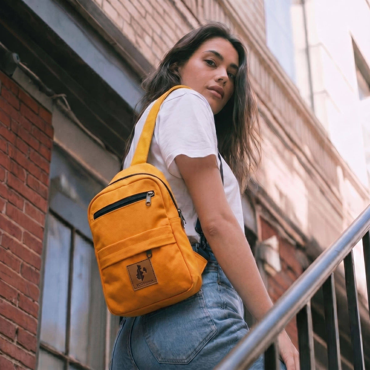 Large Canvas Crossbody Sling Bag for Men & Women | Umoja