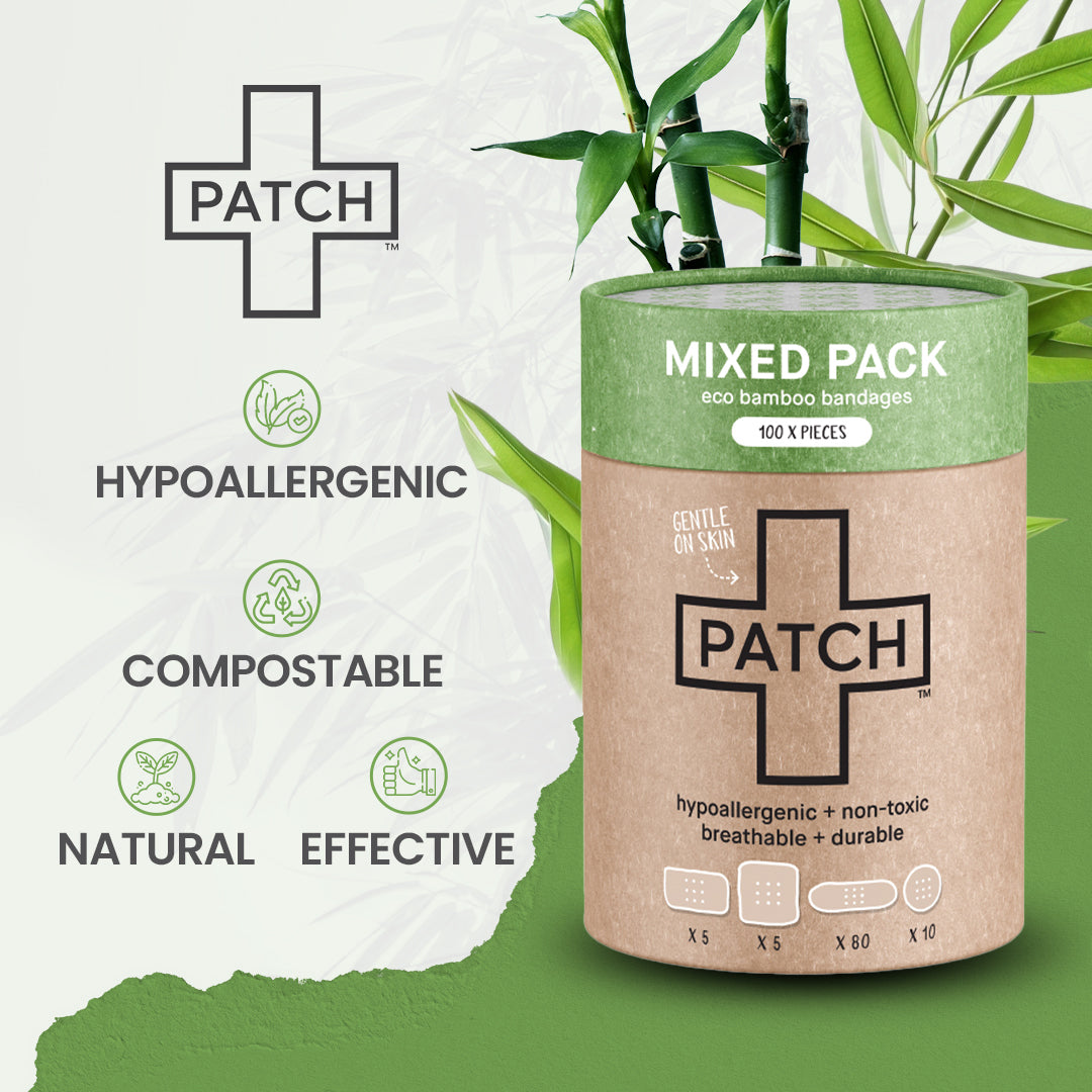 PATCH MIXED PACK - 100 Assorted Size Bandages