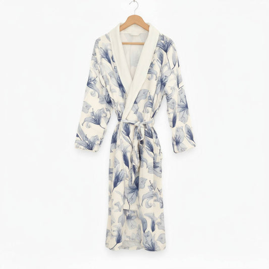 Soluna – Double-Side Muslin/Terry Shawl Robe