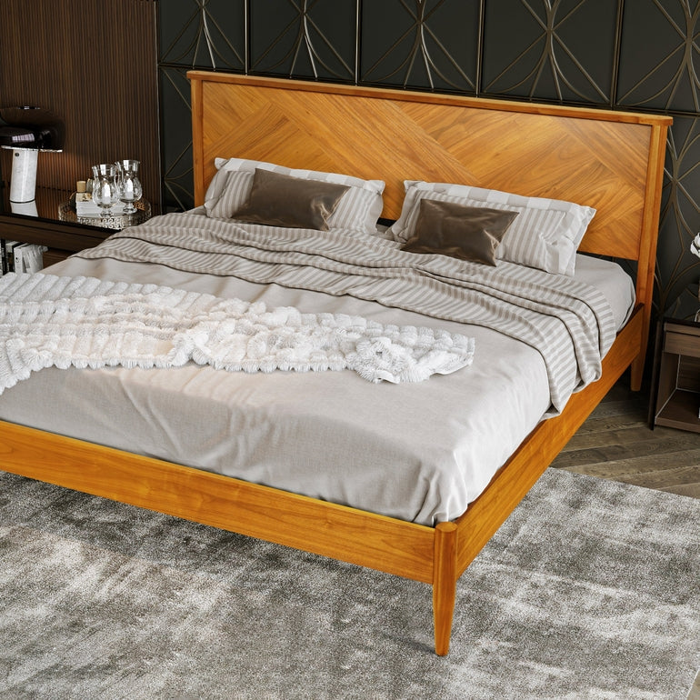 Panthera Solid Wood Bed Frame