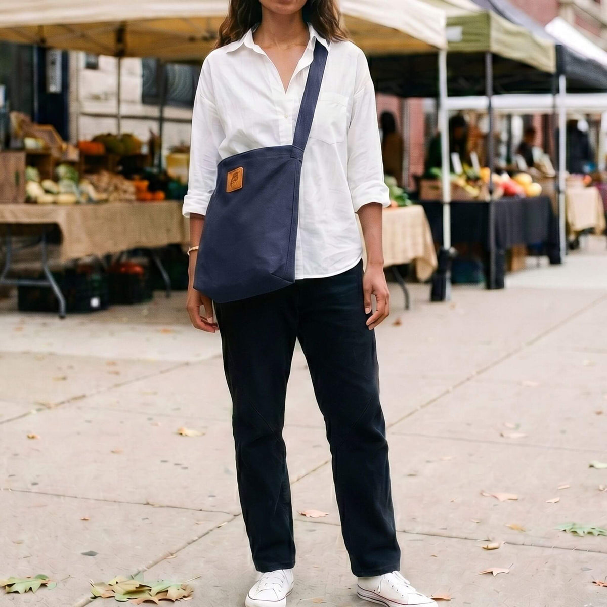 Zippered Canvas Tote Bag | Amani