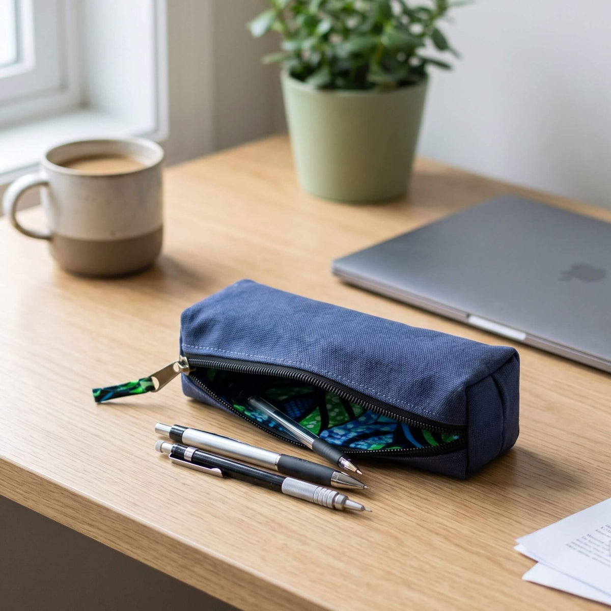 Canvas Pencil Pouch Bag, Everyday Pencil Case