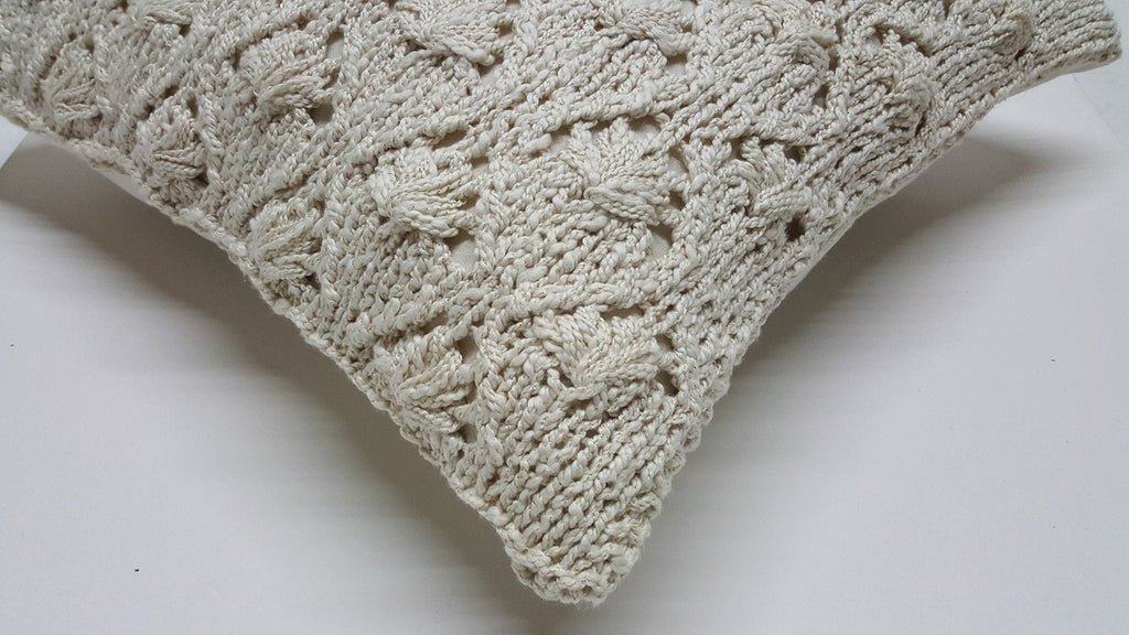 Palms Crochet Pillow