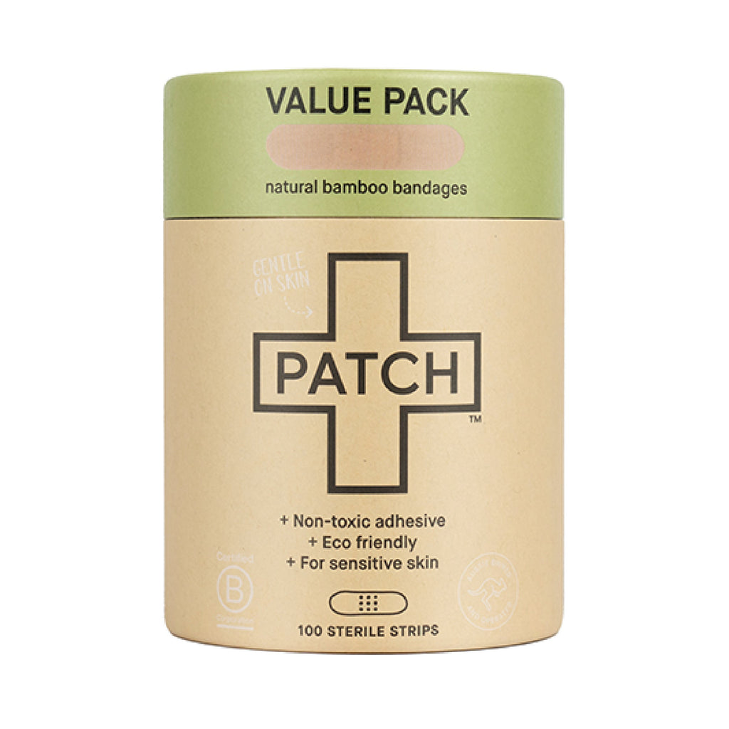 PATCH VALUE PACK - 100 Natural Bamboo Bandages