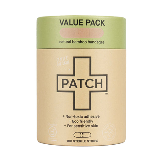 PATCH VALUE PACK - 100 Natural Bamboo Bandages