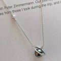 Pearl Planet Pendant Necklace 925 Sterling Silver