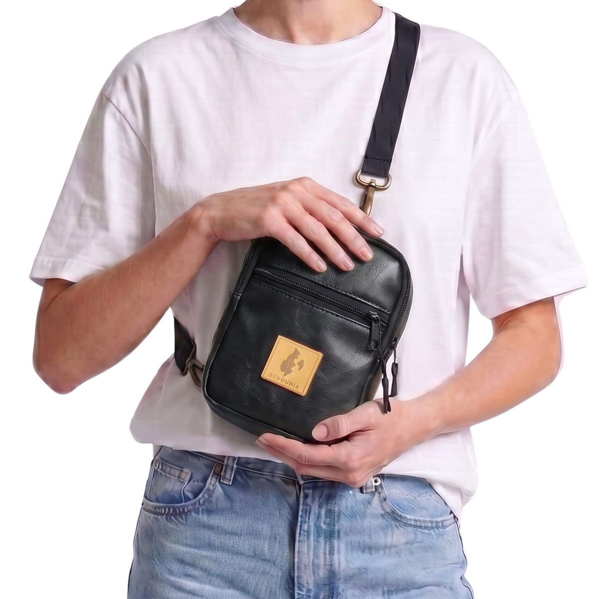 Convertible Vegan Leather Crossbody Sling Bag 1L | Rozi