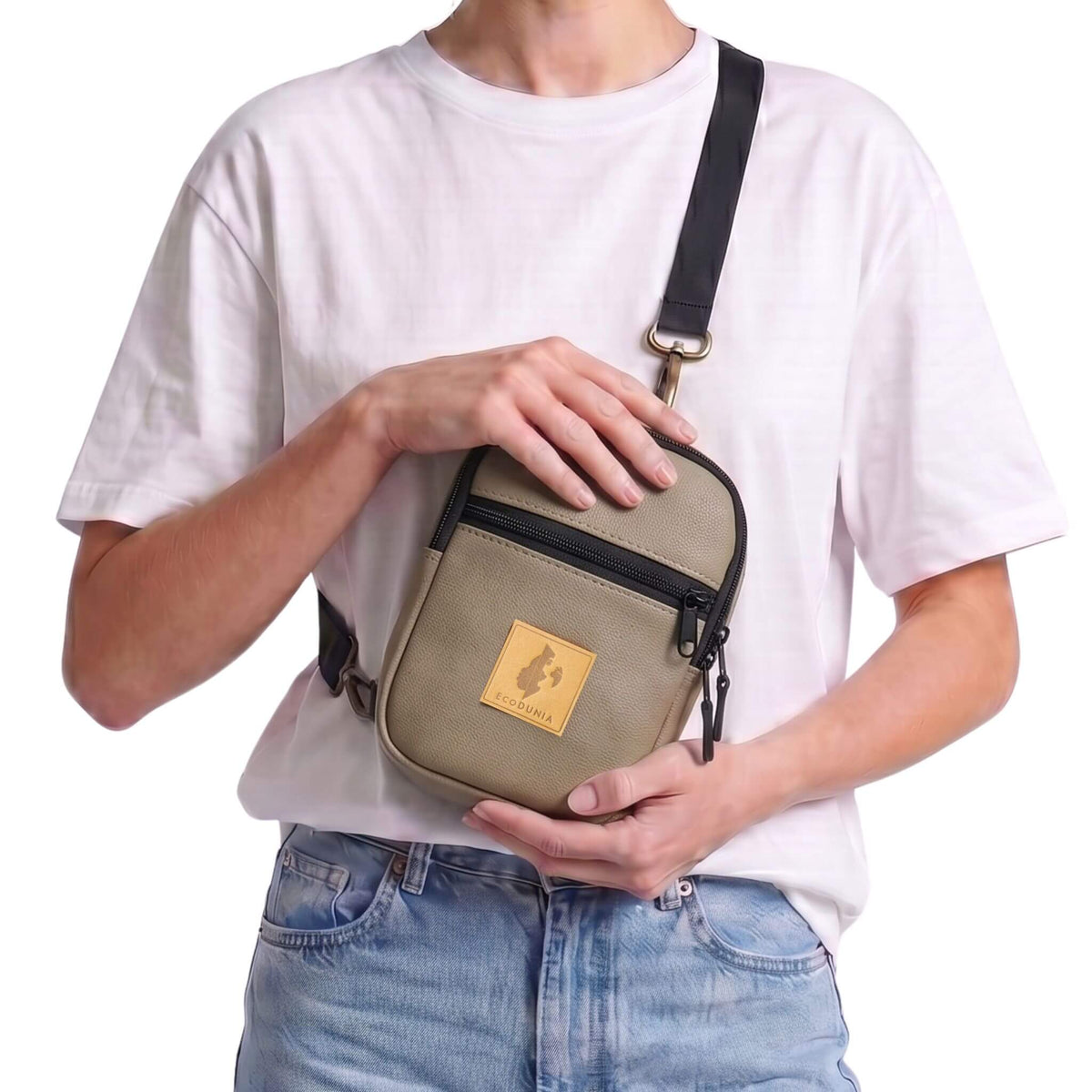 Convertible Vegan Leather Crossbody Sling Bag 1L | Rozi
