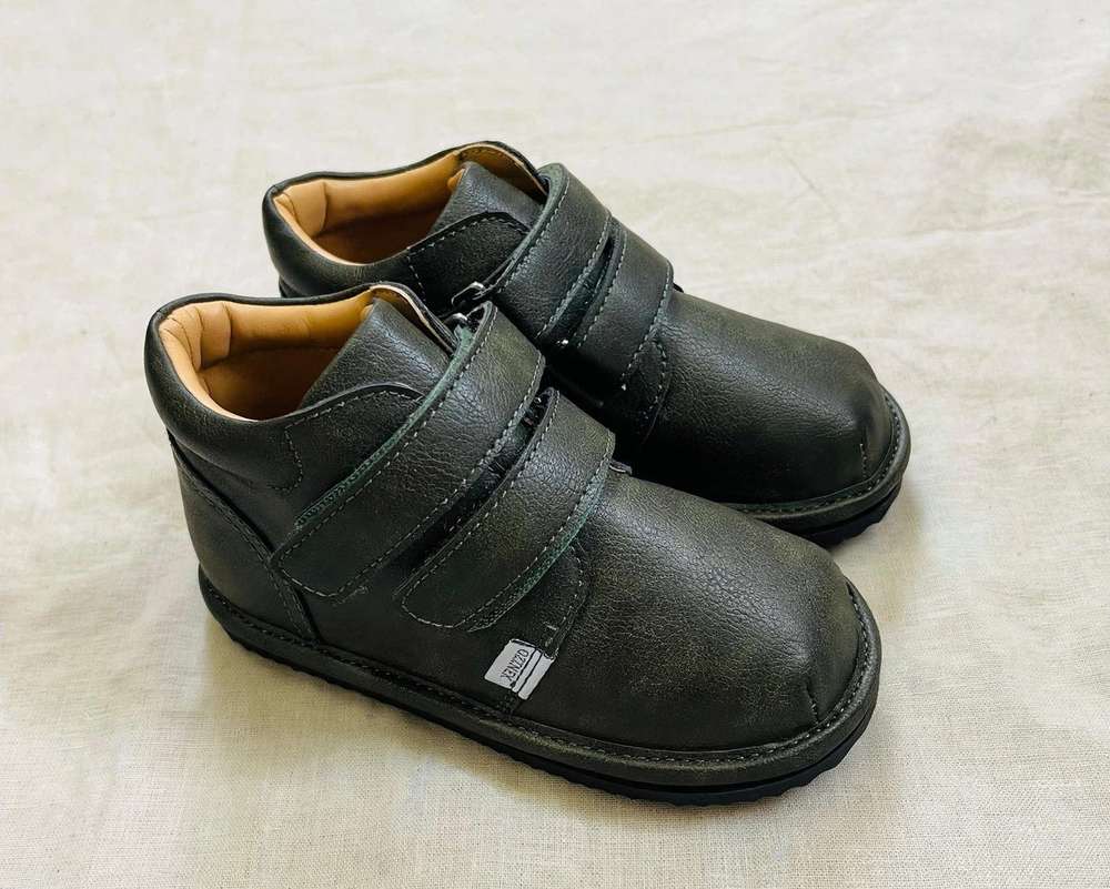 Barefoot Toddler Sneakers | Flexible Wide Toe Box Kids Shoes | Forest Green