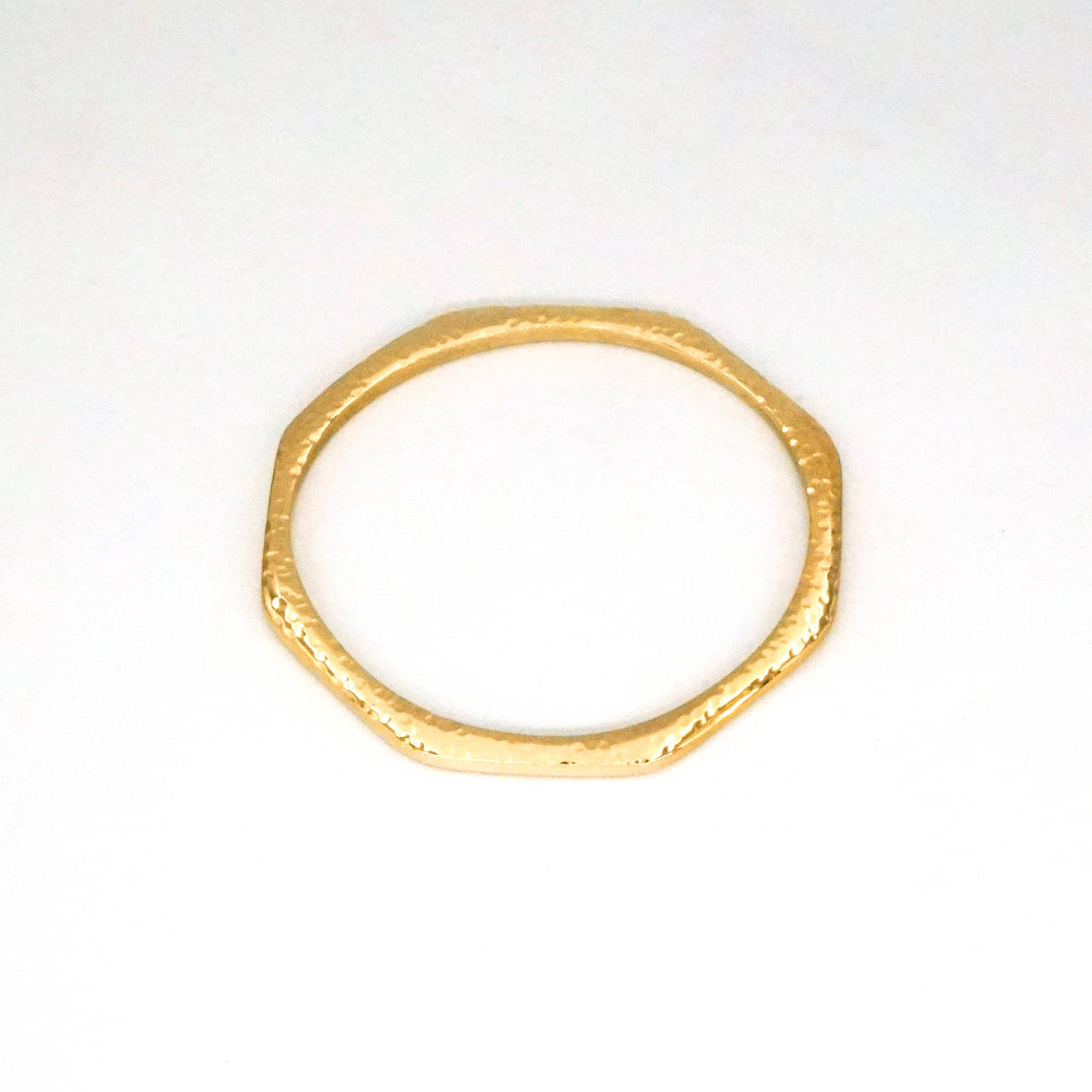 Octagon Stackable Bracelet | Pia Brass Bangle