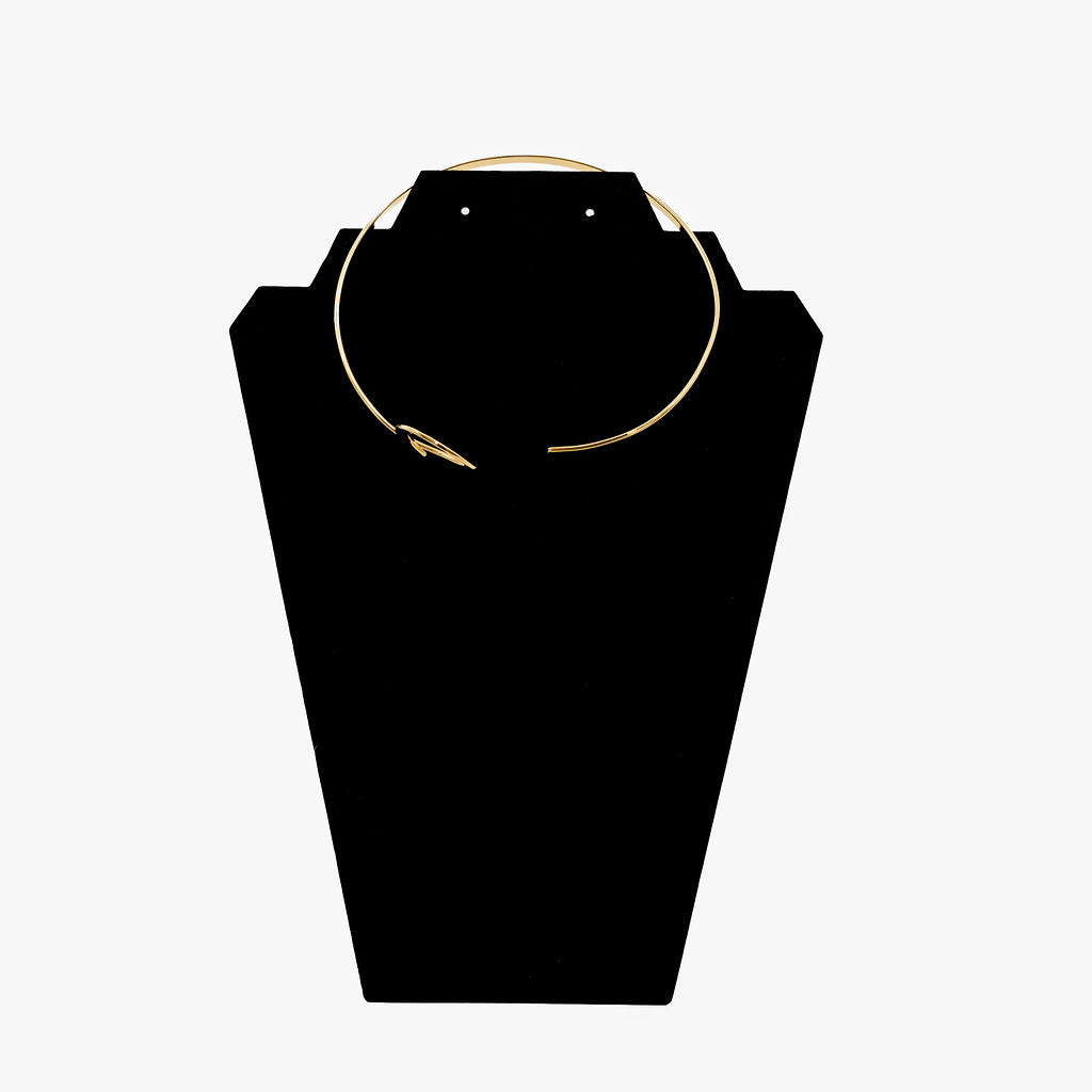 Open Loop Brass Collar Choker Necklace for Women | Pindu