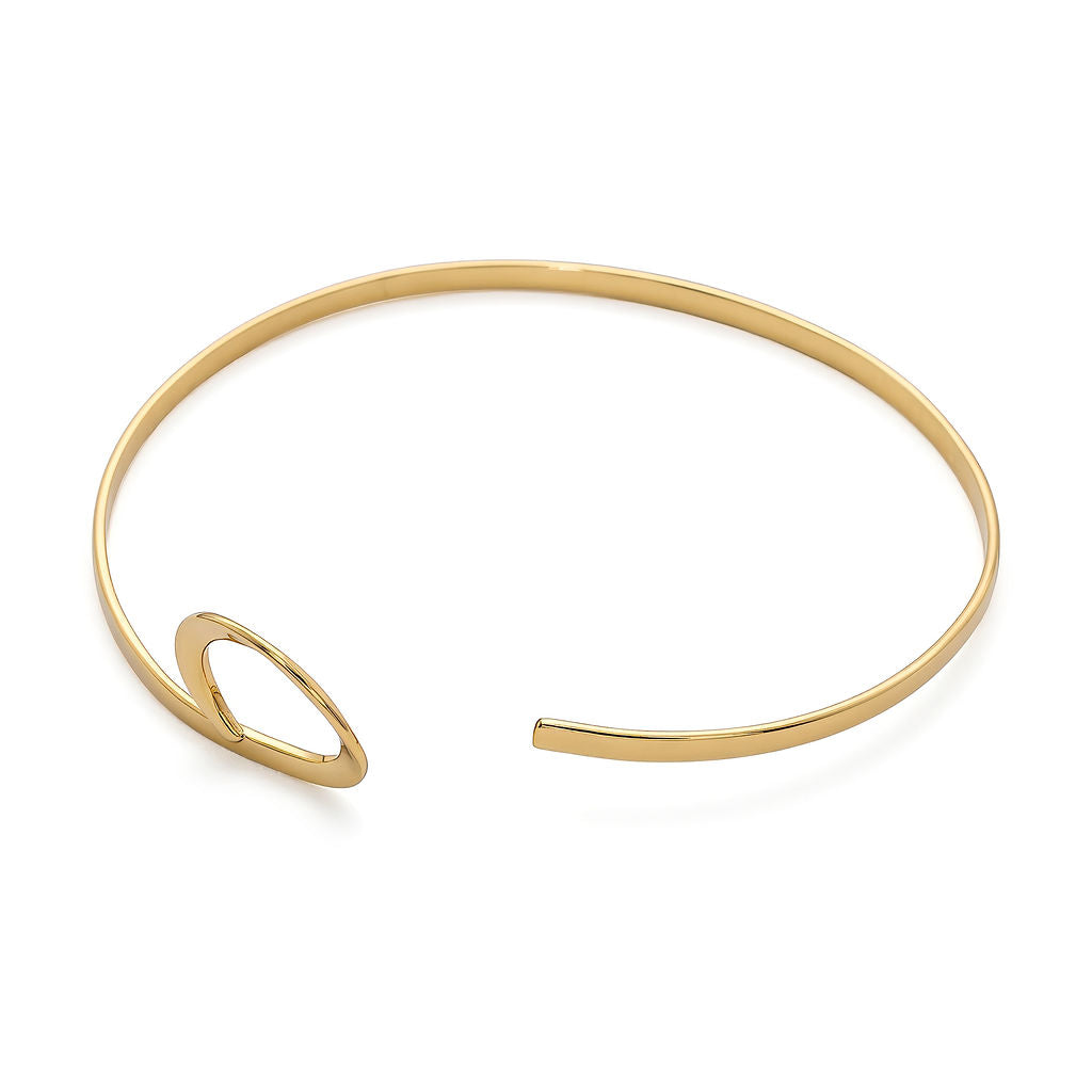 Open Loop Brass Collar Choker Necklace for Women | Pindu