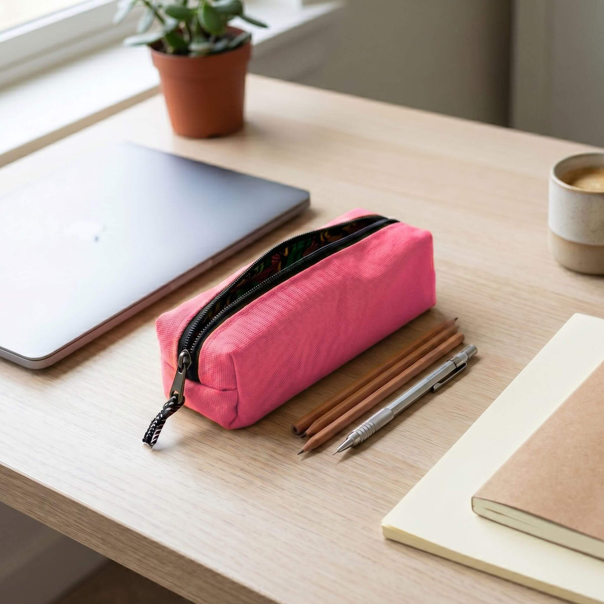 Canvas Pencil Pouch Bag, Everyday Pencil Case