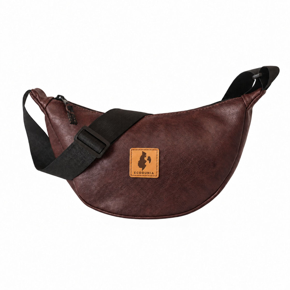 Round Mini Vegan Leather Crossbody Shoulder Bag