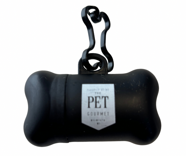 Poop bag holder with poop bags