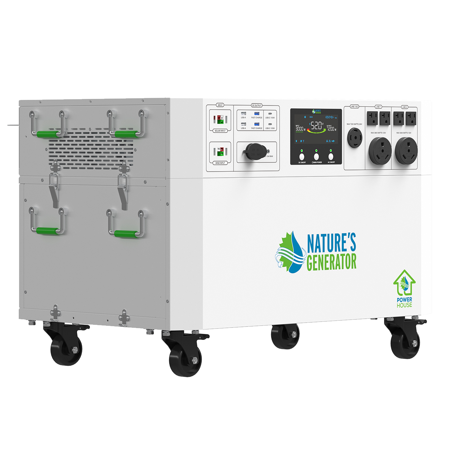 Powerhouse Gen 2 Solar Generator and Transfer Switch