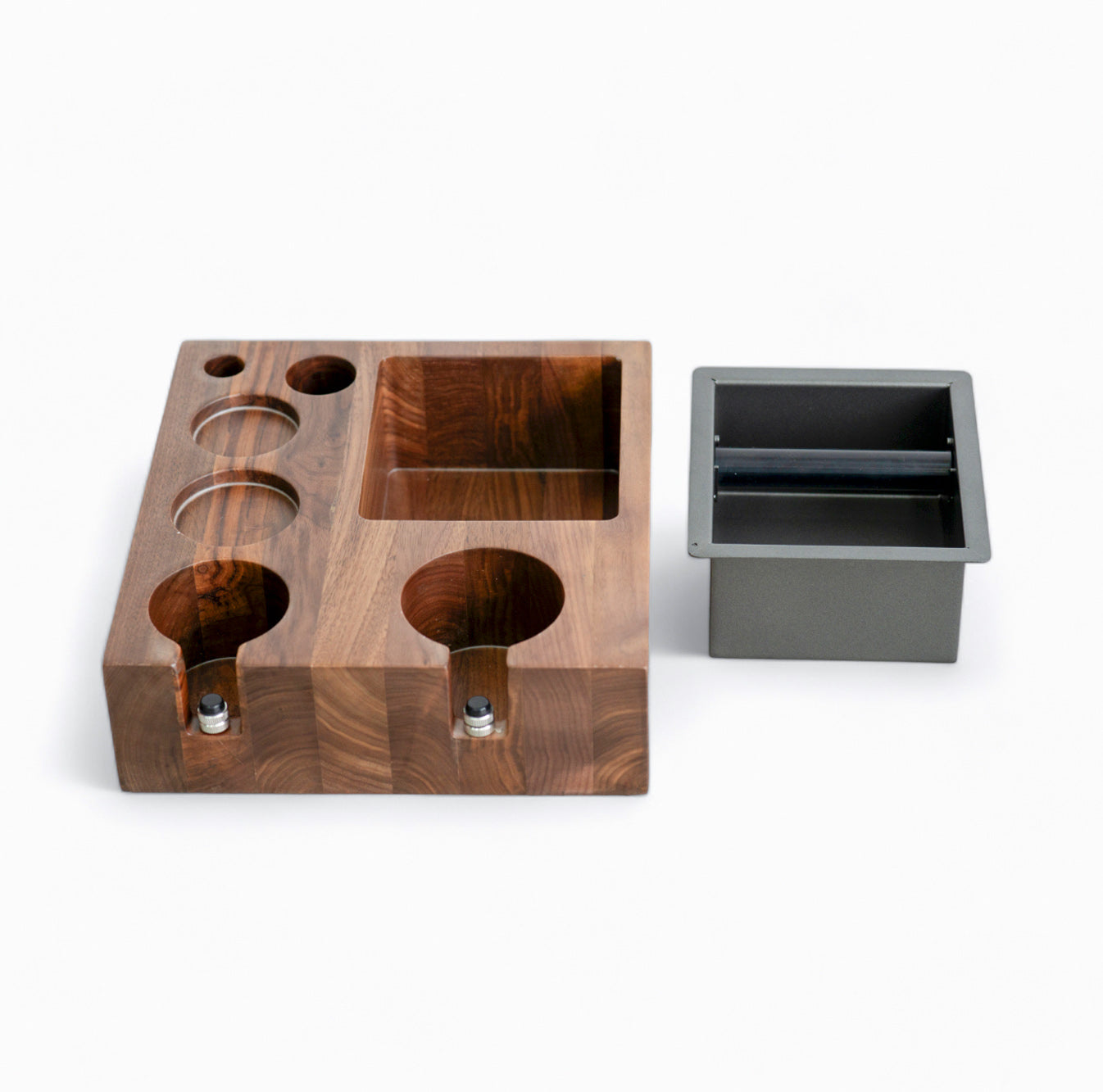 Barista Coffee Tamping Station with Knock Box