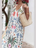 Women's Printed Maxi Dress | V-Neck, Boho Summer | Effortless Comfort