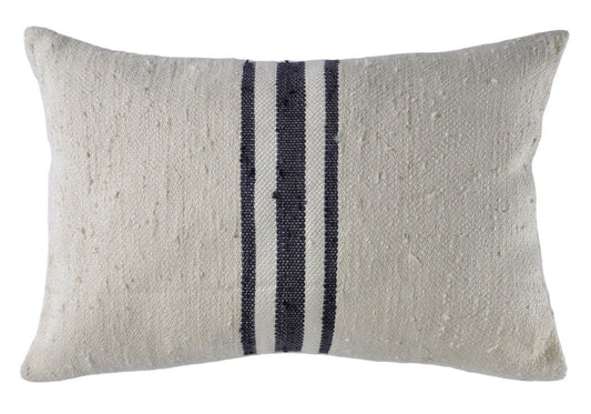 Central Striped Silk Pillow