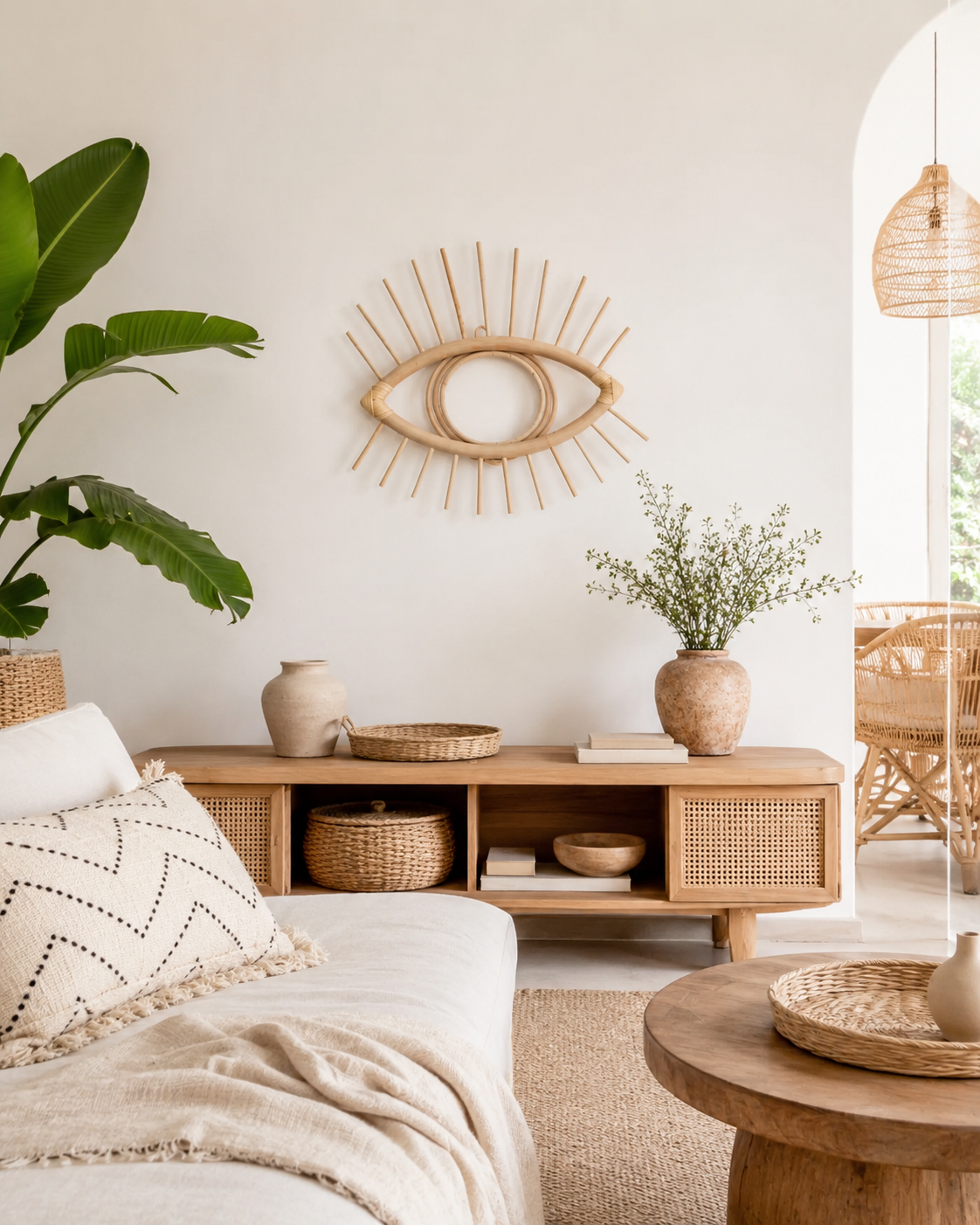 Rattan Eye Decor