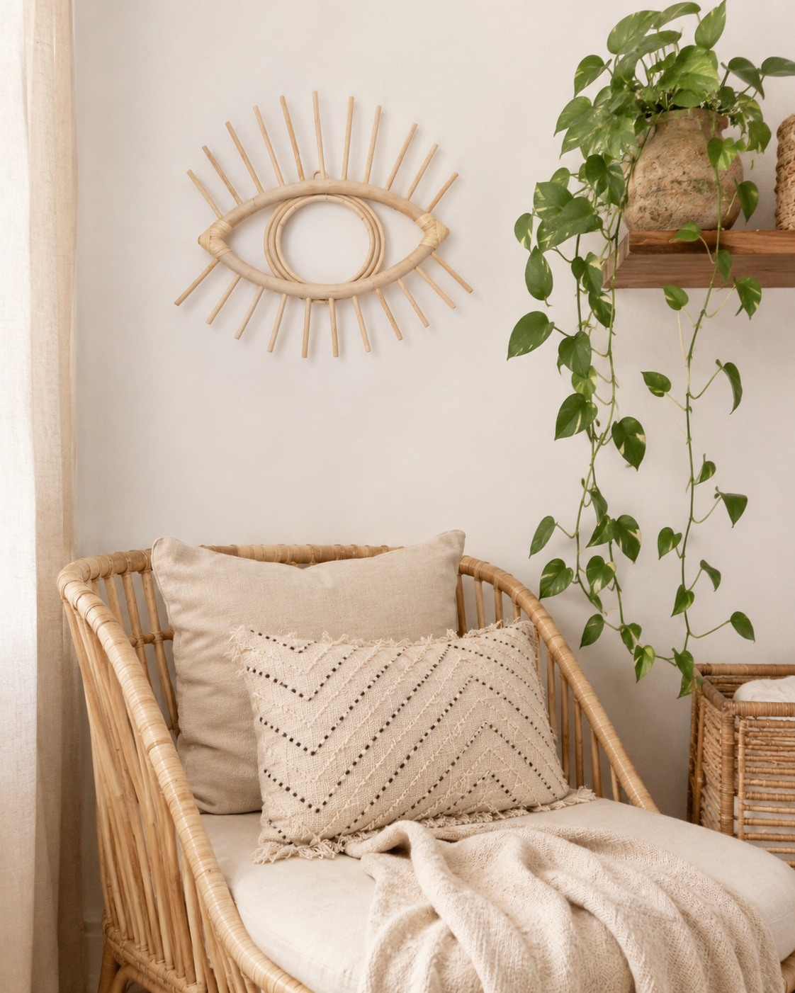 Rattan Eye Decor