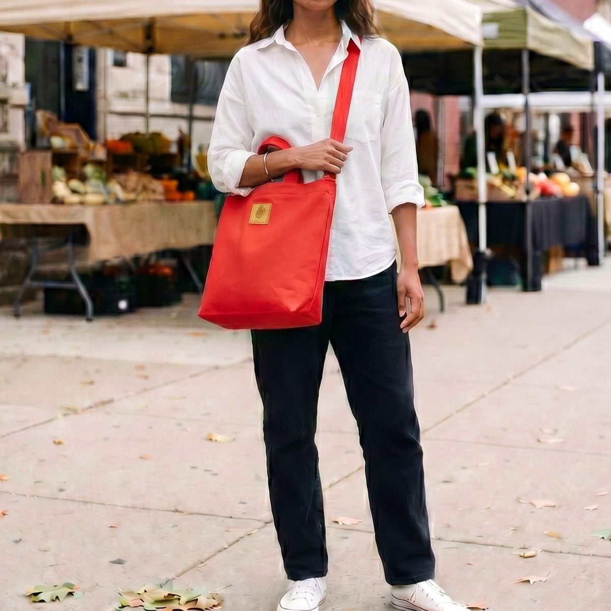 Zippered Canvas Tote Bag | Amani