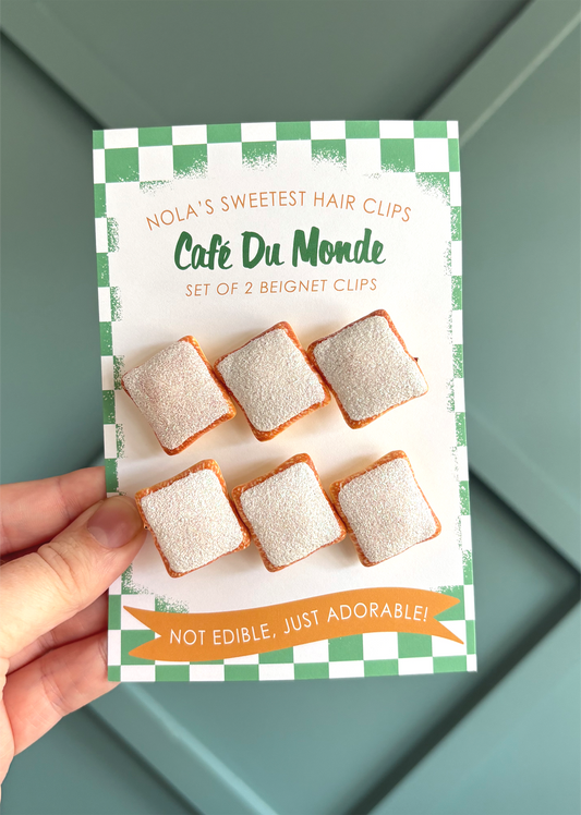Beignet Hair Clips, Set of 2