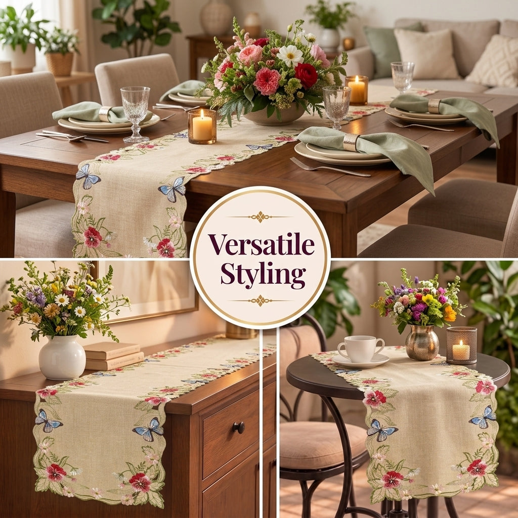 Beige Table Runner – Sandy Dune, 14x108 Inch