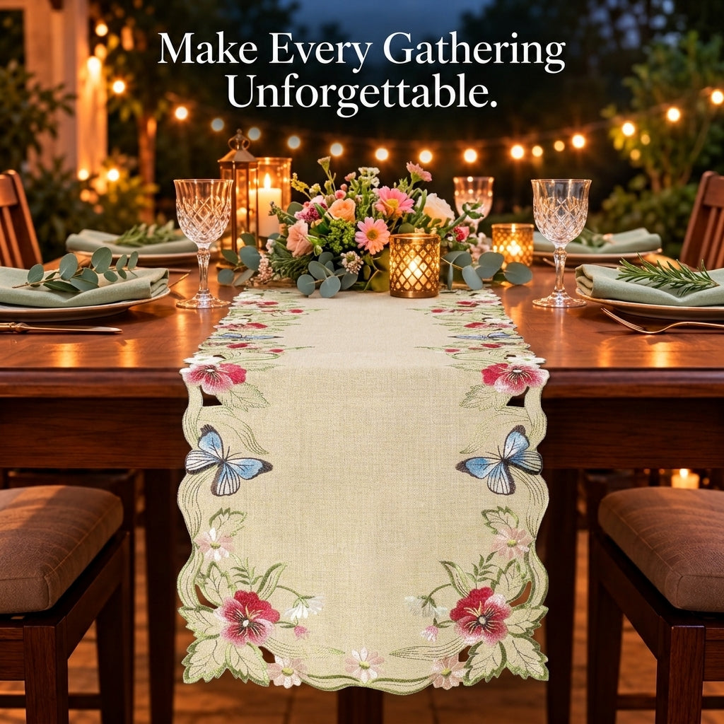 Beige Table Runner – Sandy Dune, 14x108 Inch