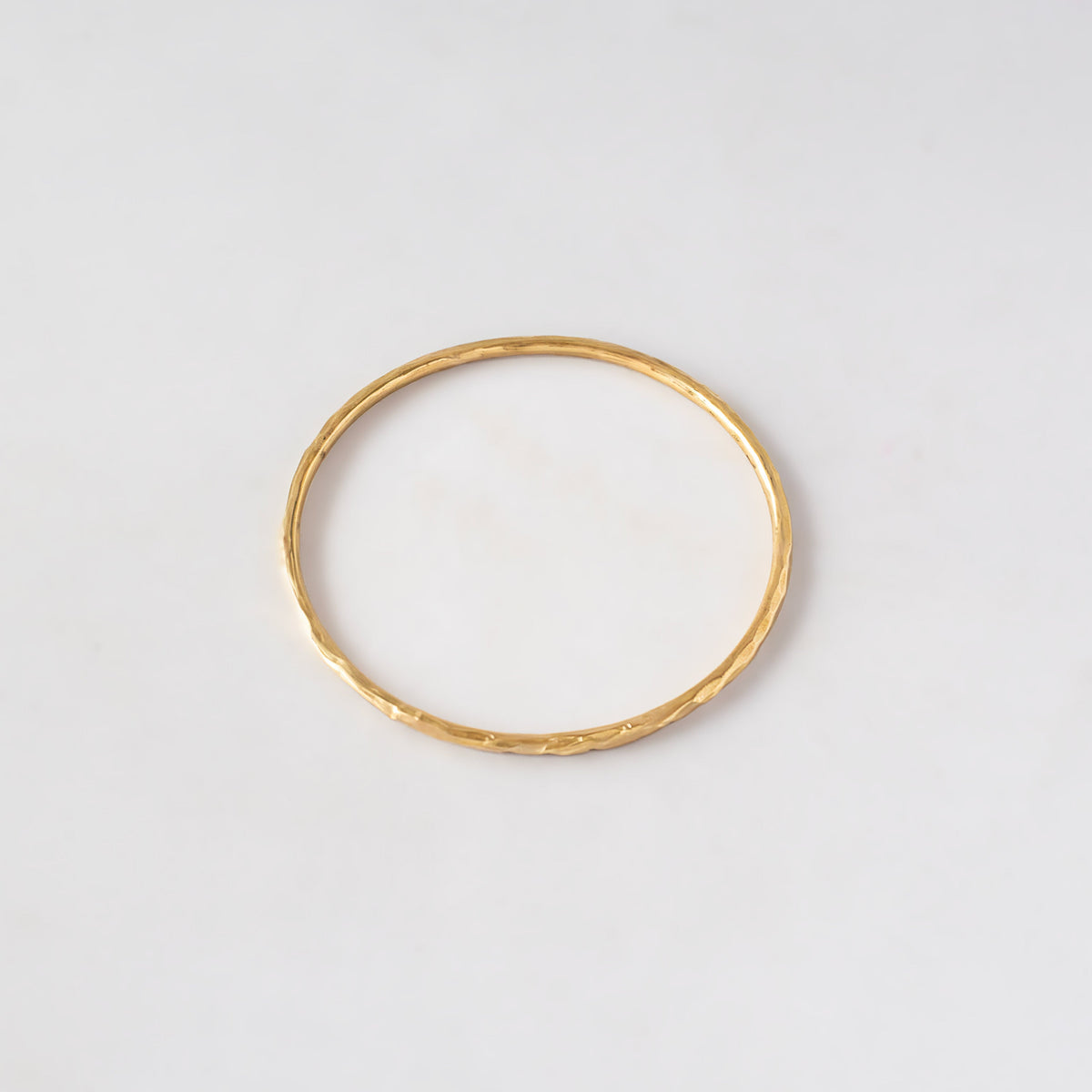 Thin Textured Brass Bangle | Raha