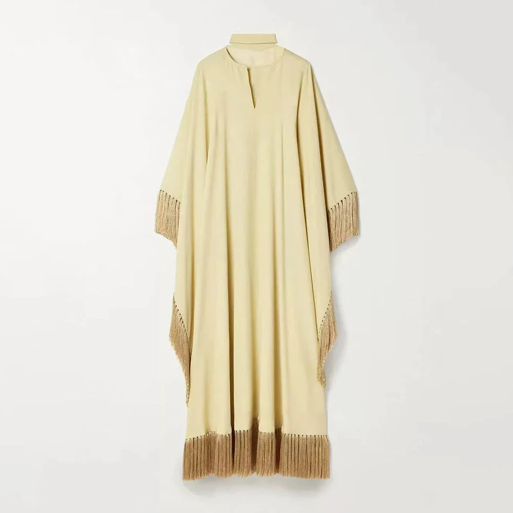 Liberated Oversized Fringe Kaftan
