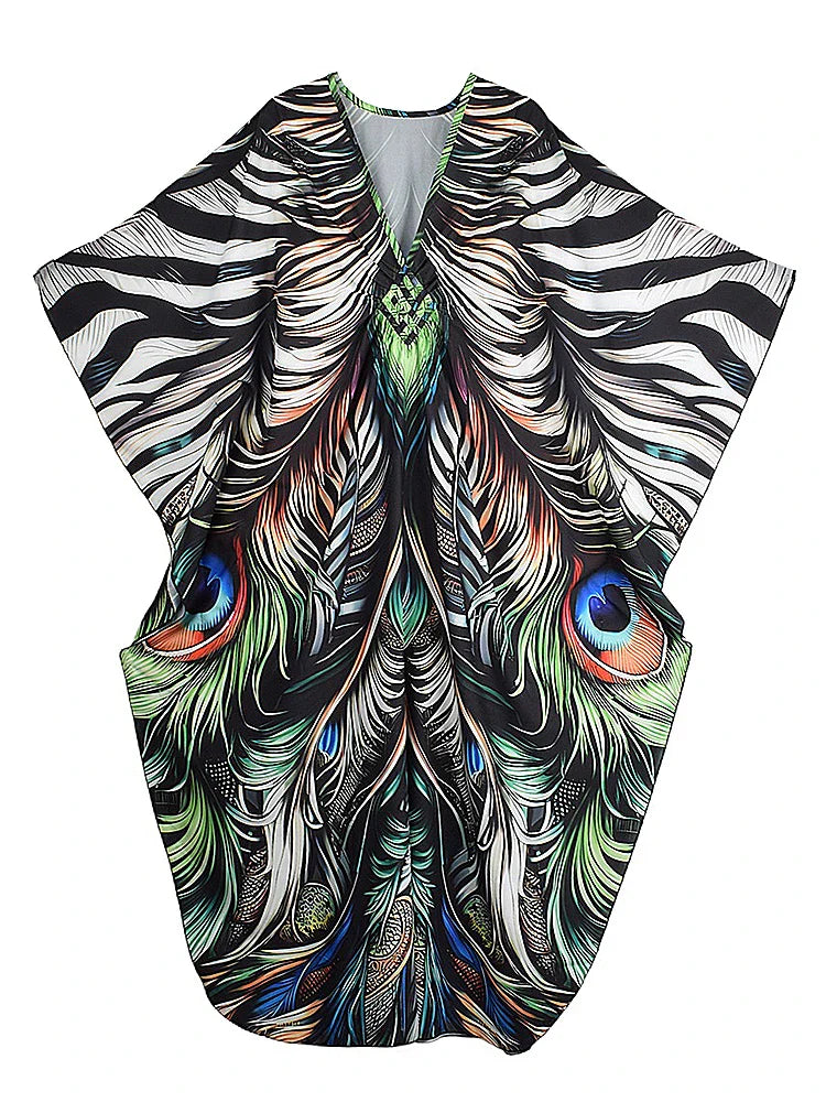 Free Spirit Printed Oversized Kaftan