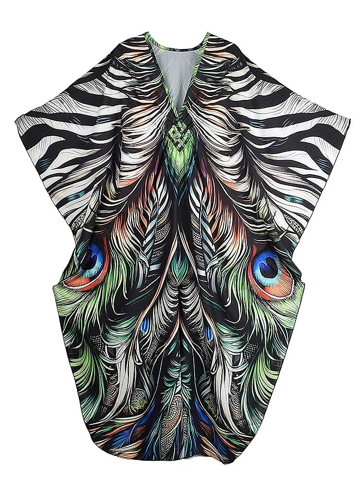 Free Spirit Printed Oversized Kaftan